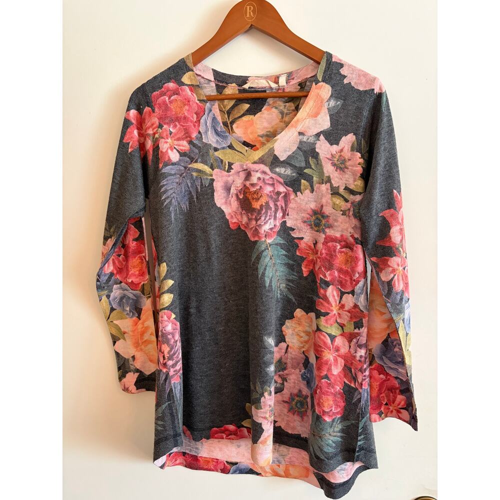 Soft Surroundings Floral Blouse Size S